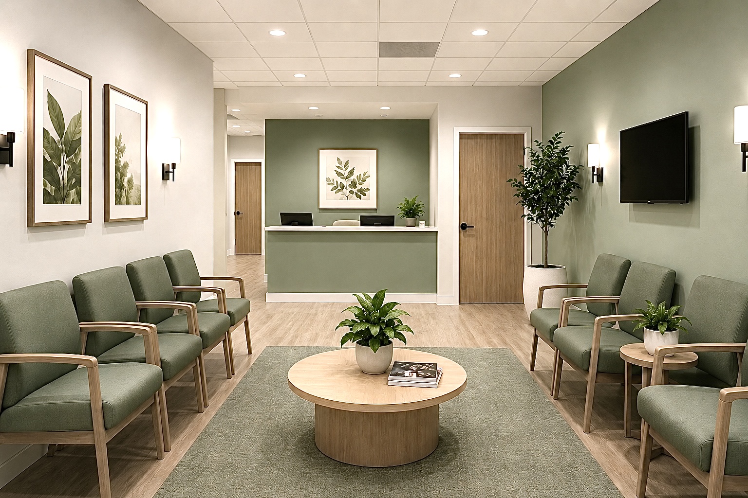 Serene Reception — before