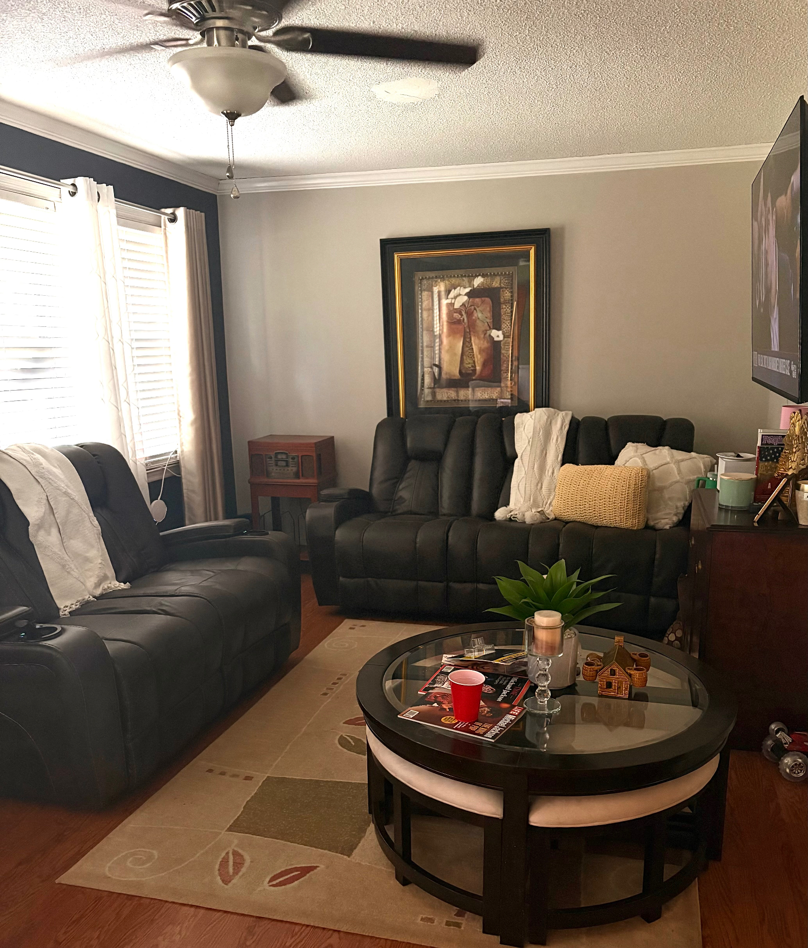 Cozy Glam — before
